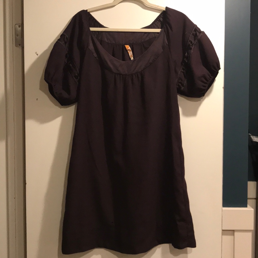 Plum dress from Anthropologie